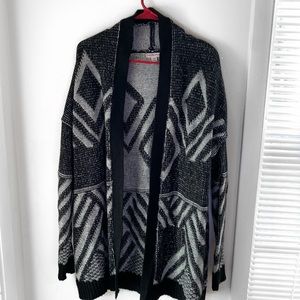 Tribal Print Knit Sweater.